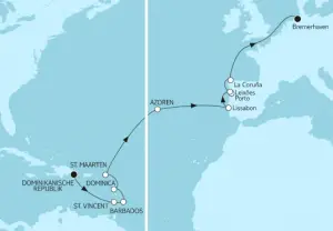  Mein Schiff Karibik-Kreuzfahrt: Routen & Angebote 2023/2024 Motiv 