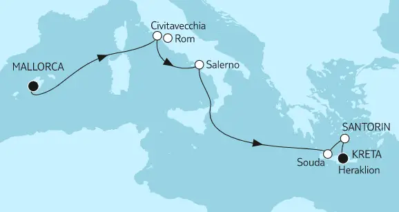 Mein Schiff Mittelmeer-Kreuzfahrt 2022: Mallorca bis Kreta 2