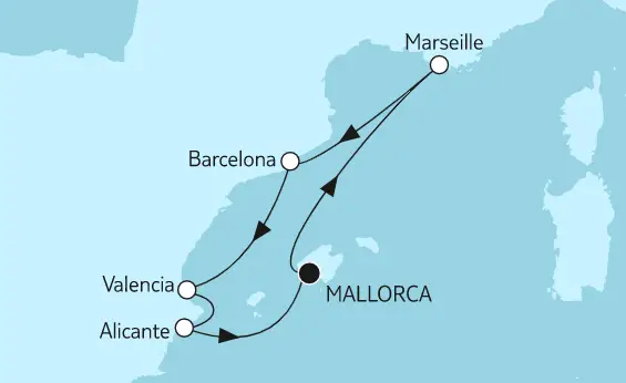 Mein Schiff Mittelmeer-Kreuzfahrt 2022: Mittelmeer mit Alicante