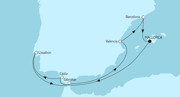 Mein Schiff Mittelmeer-Kreuzfahrt 2022: Mittelmeer mit Cádiz