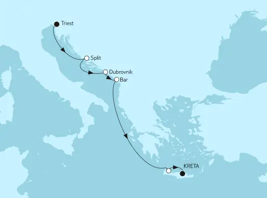 Mein Schiff Mittelmeer-Kreuzfahrt 2023: Adria mit Split 2