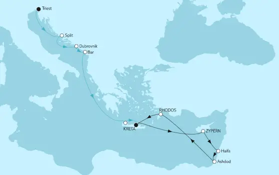 Mein Schiff Mittelmeer-Kreuzfahrt 2023: Mittelmeer mit Zypern