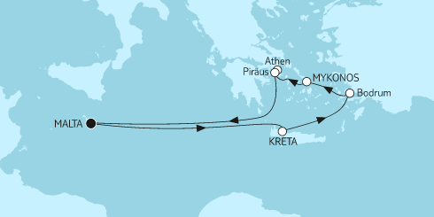 Mein Schiff Mittelmeer-Kreuzfahrt 2023: Östliches Mittelmeer mit Kreta