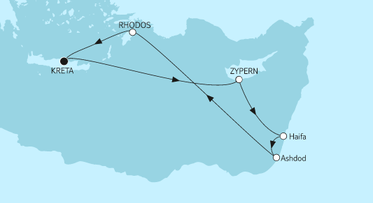 Mein Schiff Mittelmeer-Kreuzfahrt 2023: Östliches Mittelmeer mit Zypern