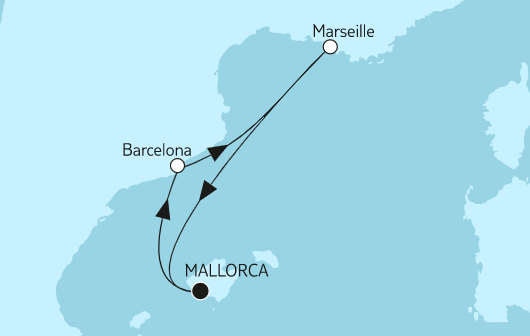 Mein Schiff Mittelmeer-Kreuzfahrt 2023: Westliches Mittelmeer mit Barcelona