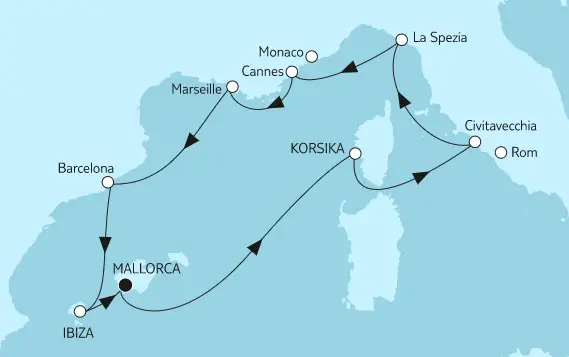 Mein Schiff Mittelmeer-Kreuzfahrt 2023: Westliches Mittelmeer mit Ibiza