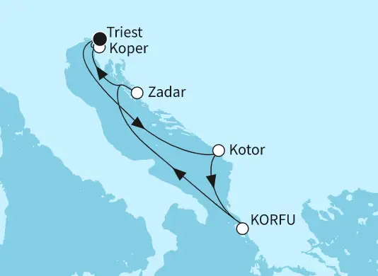 Mein Schiff Mittelmeer-Kreuzfahrt 2024: Adria mit Zadar