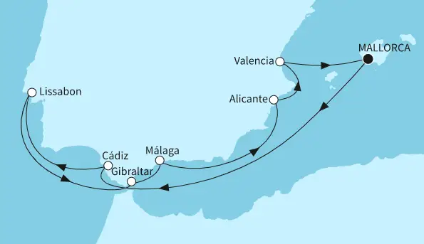 Mein Schiff Mittelmeer-Kreuzfahrt 2024: Westliches Mittelmeer mit Lissabon