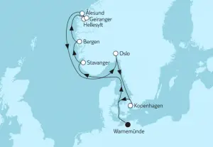  Mein Schiff Norwegen-Kreuzfahrt: Routen & Angebote 2023 / 2024 