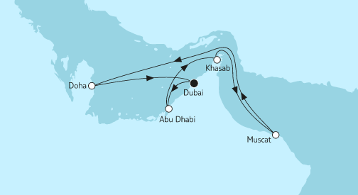 Mein Schiff Orient-Kreuzfahrt 2022: Dubai mit Oman 2