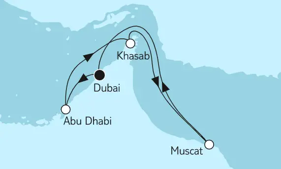 Mein Schiff Orient-Kreuzfahrt 2022: Dubai mit Oman