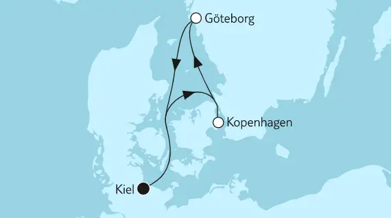 Mein Schiff Ostsee-Kreuzfahrt 2022: Kurzreise mit Kopenhagen & Göteborg