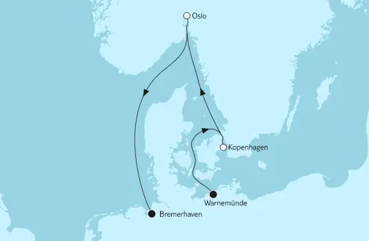 Mein Schiff Ostsee-Kreuzfahrt 2022: Kurzreise mit Kopenhagen & Oslo