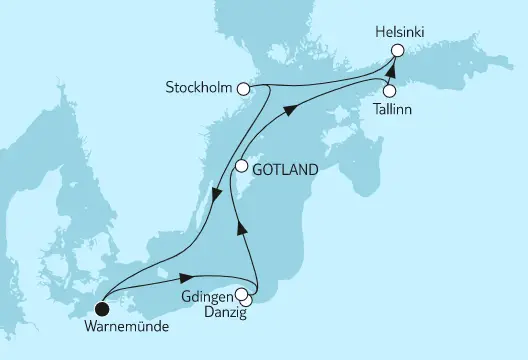 Mein Schiff Ostsee-Kreuzfahrt 2023: Ostsee mit Helsinki & Tallinn