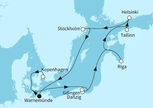 Mein Schiff Ostsee-Kreuzfahrt 2024: Ostsee mit Helsinki & Tallinn 1