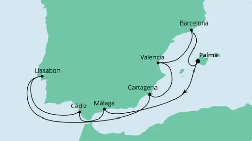 AIDAstella Route 2023: Spanien & Portugal