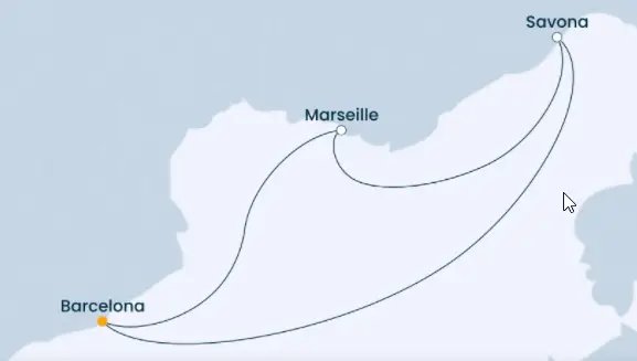 Costa Favolosa Route 2023: Mittelmeer ab Barcelona