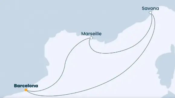 Costa Fortuna Route 2022: Mittelmeer