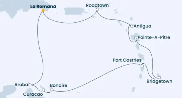 Costa Pacifica Route 2022: Karibik 3