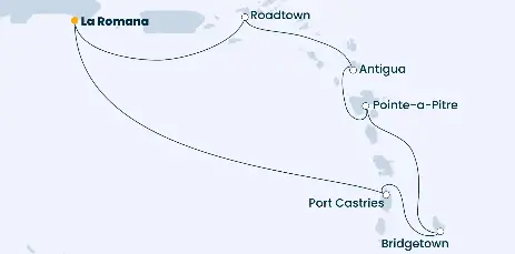 Costa Pacifica Route 2024: Karibik 2