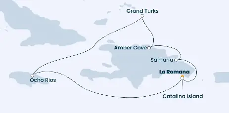 Costa Pacifica Route 2024: Karibik