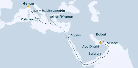 Costa Toscana Route 2024: Dubai und die Emirate 2