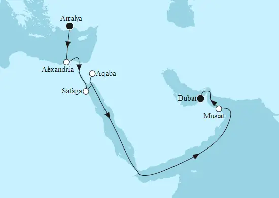 Mein Schiff 2 Routen 2023/2024: Übersicht & Angebote | Kreuzfahrt.org