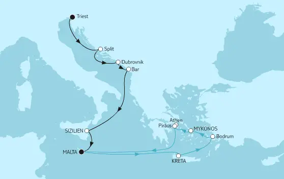 Mein Schiff Routen Bersicht Angebote Kreuzfahrt Org