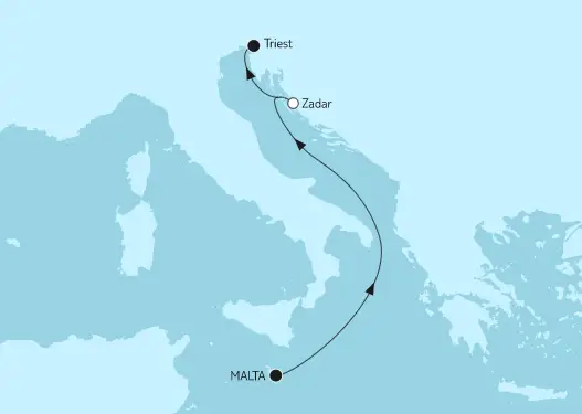 Mein Schiff 5 Route 2022: Kurzreise mit Zadar
