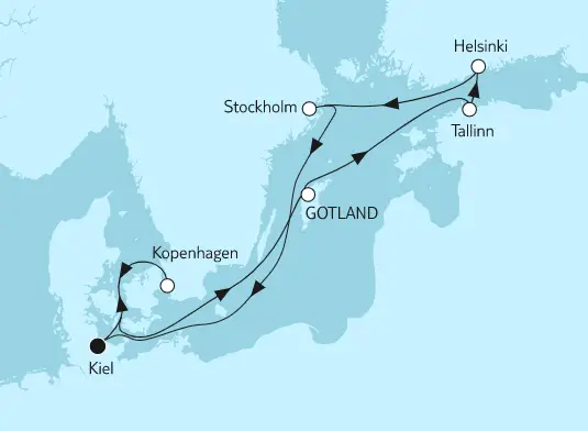 Mein Schiff 6 Route 2023: Ostsee mit Helsinki 3