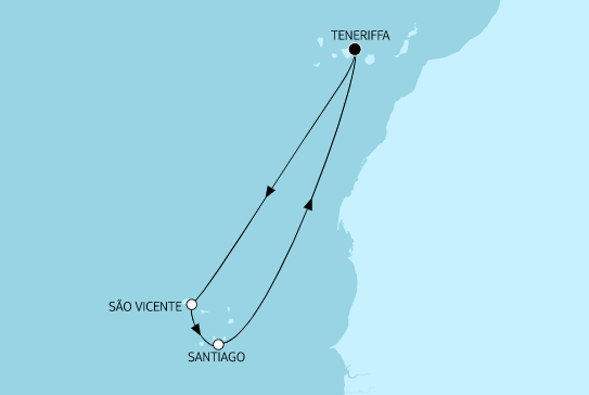Mein Schiff Herz Route 2022: Kapverdische Inseln