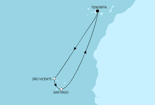 Mein Schiff Herz Route 2023: Kapverdische Inseln