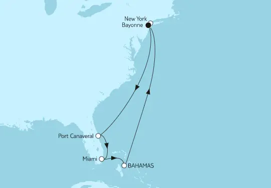 Mein Schiff Nordamerika Kreuzfahrt 2022 & 2023: Nordamerika mit Bahamas