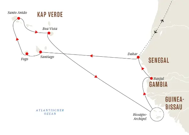 Hurtigruten Afrika-Kreuzfahrt 2023: Kapverden Bissagos Archipel