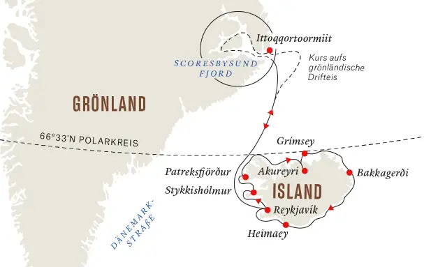 Hurtigruten Grönland-Kreuzfahrt 2023: Island & Ost-Grönland