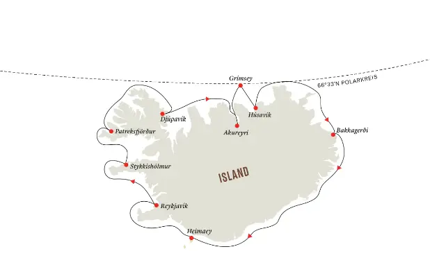 Hurtigruten Island-Kreuzfahrt 2022: Expedition Island