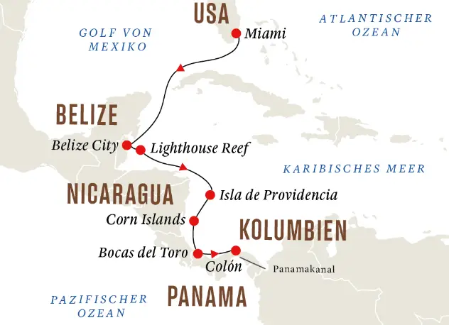 Hurtigruten Karibik-Kreuzfahrt 2022: Mittelamerika und Karibik