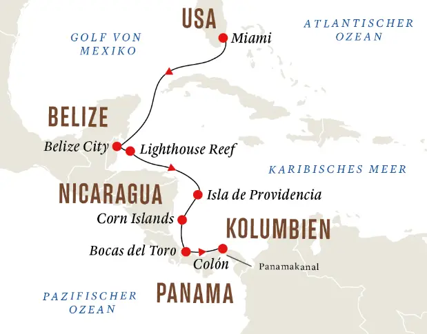 Hurtigruten Karibik-Kreuzfahrt 2023: Mittelamerika und Karibik