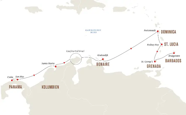 Hurtigruten Karibik-Kreuzfahrt 2023: Von Panama nach Barbados