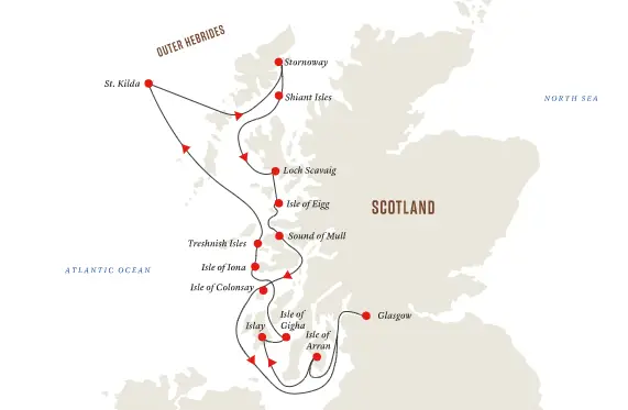 Hurtigruten Schottland-Kreuzfahrt 2023: Schottische Inseln