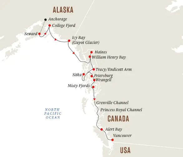 Hurtigruten Nordamerika-Kreuzfahrt 2023: Alaska Kanada 2