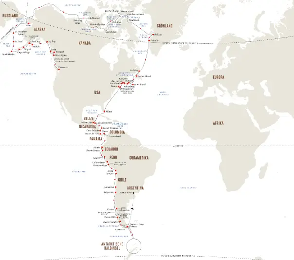 Hurtigruten Nordamerika-Kreuzfahrt 2023: Von Pol zu Pol