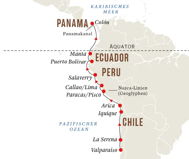 Hurtigruten Südamerika-Kreuzfahrt 2023: Panamakanal