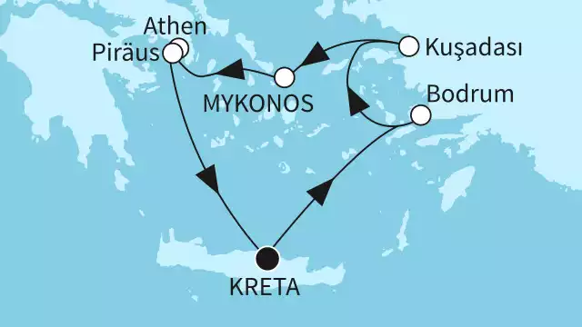 7 Nächte - Östliches Mittelmeer mit Piräus