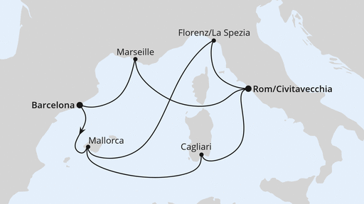 AIDA westliches mittelmeer - Spanien, Frankreich & Italien ab Barcelona