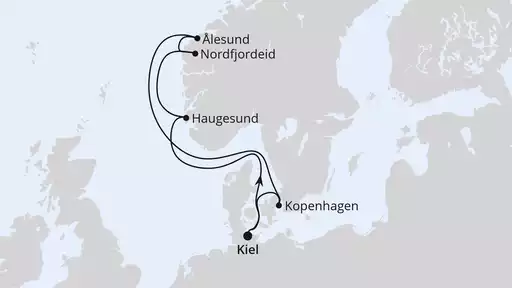 7 Tage mit AIDAnova Norwegen ab Kiel