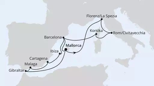 Frühbucher Plus 14 Tage mit AIDAcosma Große Mittelmeer-Reise ab Mallorca 2