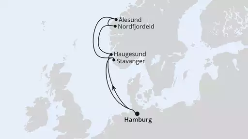 7 Tage mit AIDAprima Norwegen ab Hamburg