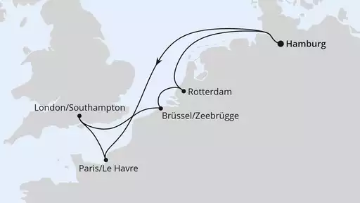 7 Tage mit AIDAprima Metropolen ab Hamburg