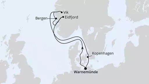 7 Tage mit AIDAmar Norwegens Fjorde ab Warnemünde 2